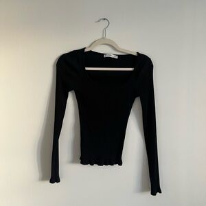 Mango Cotton Long Sleeved Tee